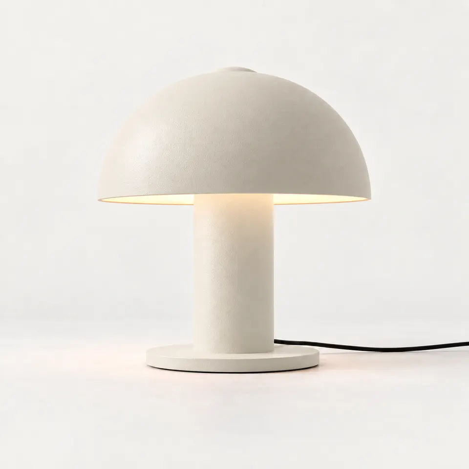 Orbit table lamp in Chalk