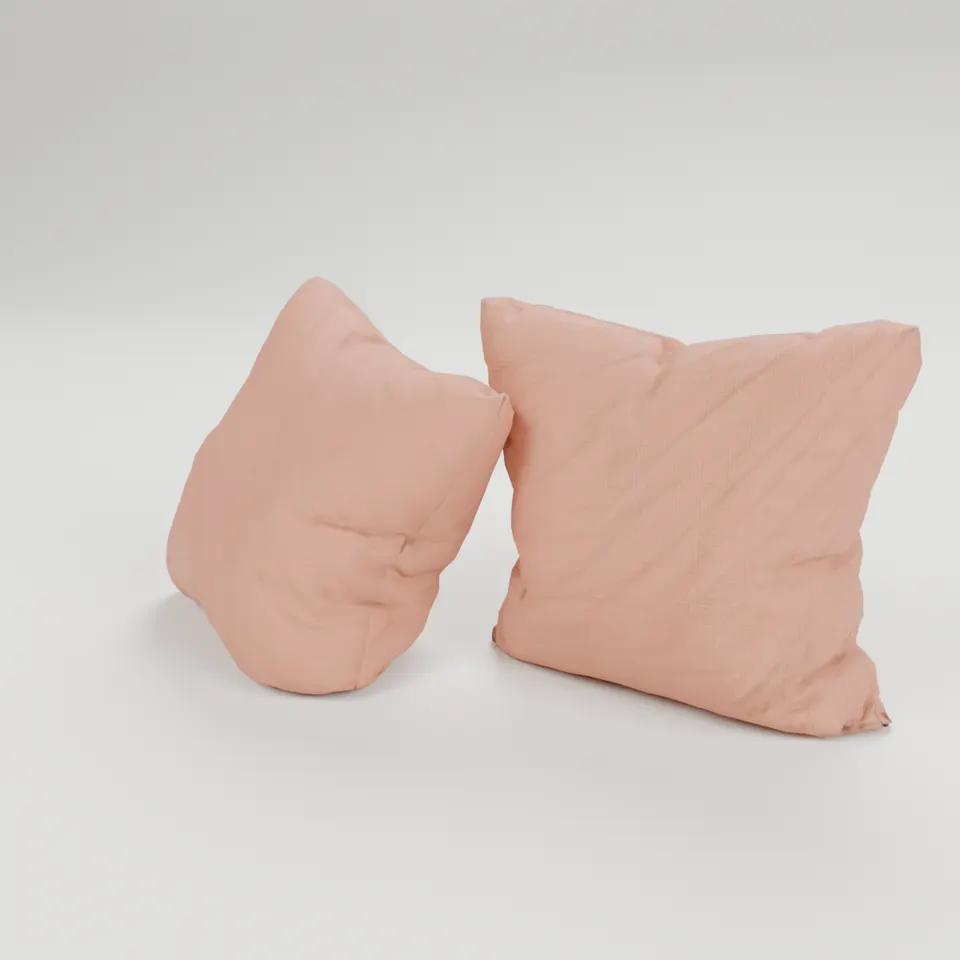 Soft cushion pair in Terracotta